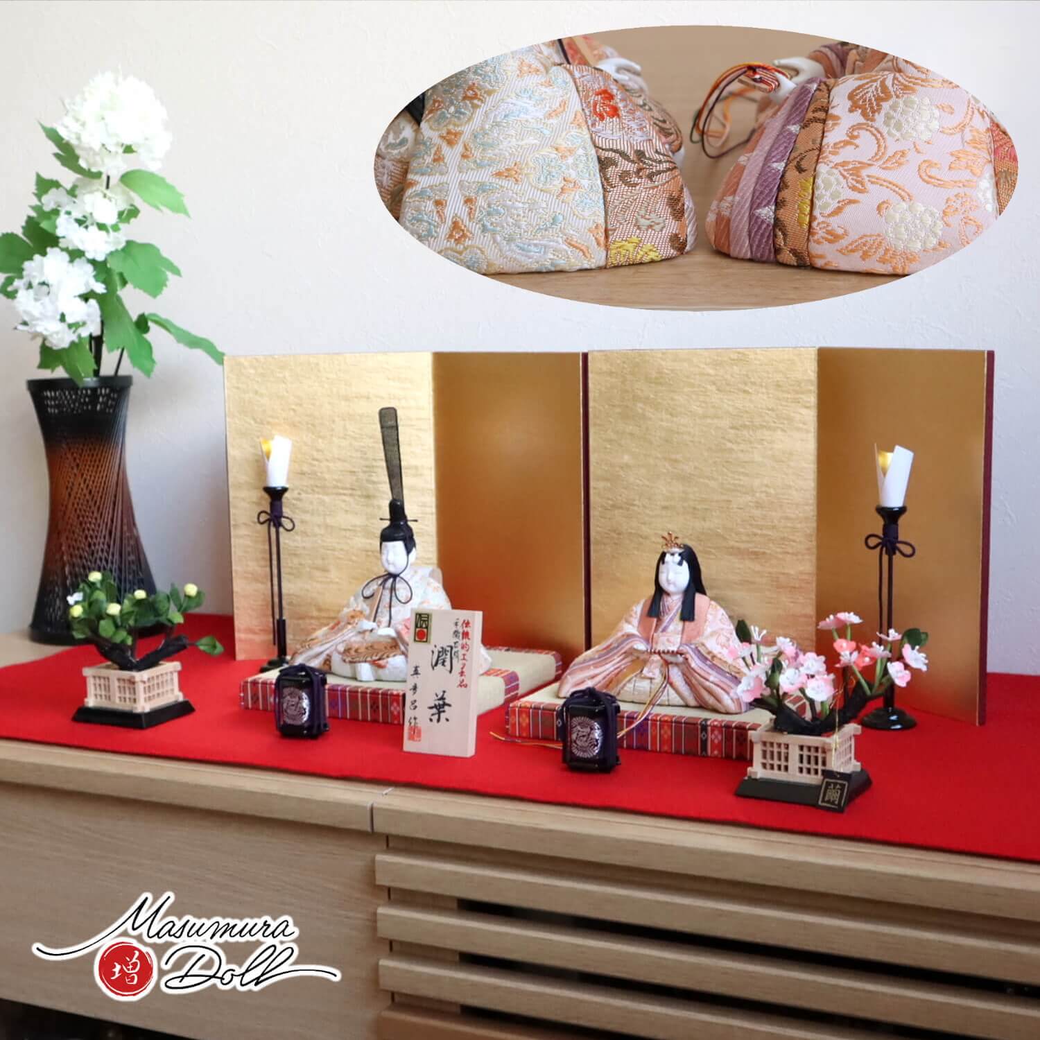 Yahoo!オークション - 天神人形 特大 駿河雛人形 金蘭 豪華[鳳凰