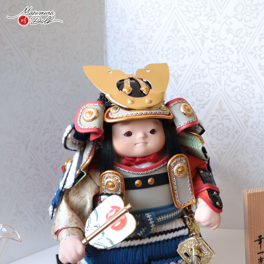 五月人形 子供大将 コンパクト おしゃれ インテリア 兜飾り 5月人形
