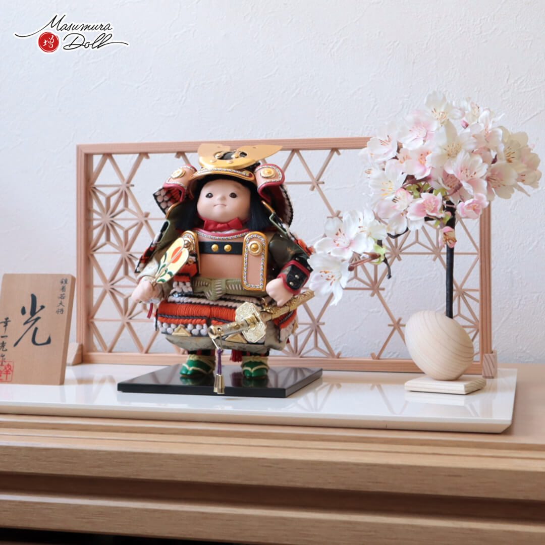 五月人形 子供大将 コンパクト おしゃれ インテリア 兜飾り 5月人形