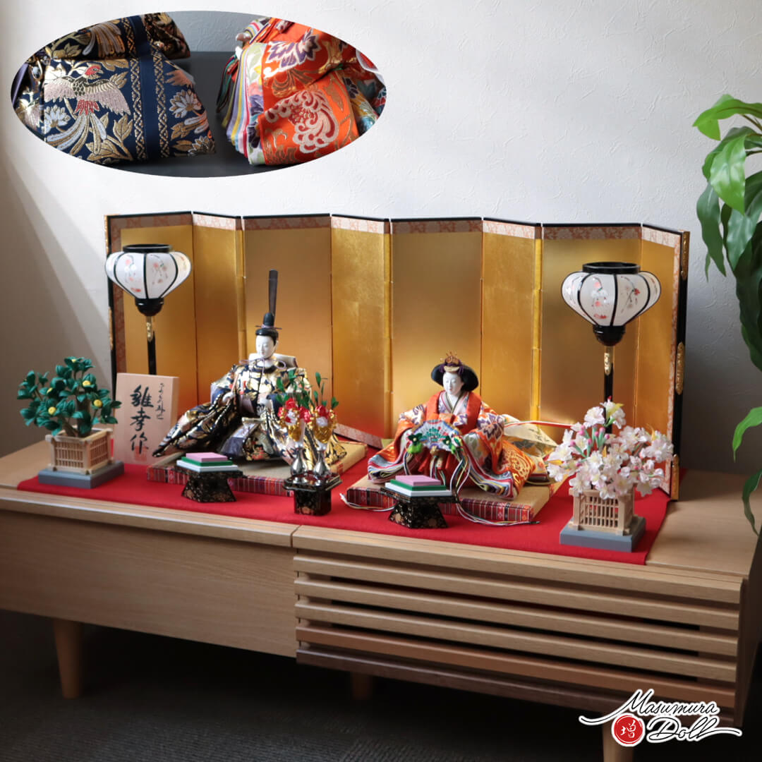 雛人形 最高級 京製 ひな人形 おひなさま 平安雛幸 京9番 正絹西陣織