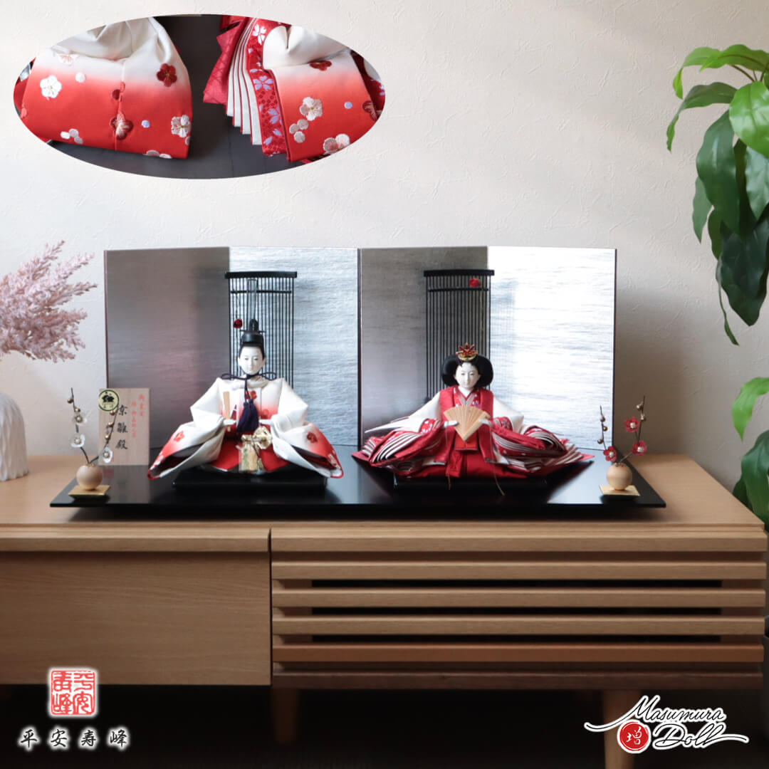 平安寿峰作　親王飾 究極の雛人形 平安寿峰作 京舞 京雛親王飾り/人形の松川